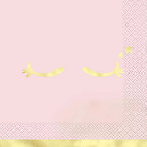Dainty Unicorn Eyelashes Napkins - Lunch 16 Pkt