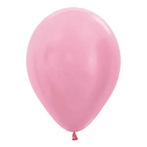Pamper Party: Satin Pearl Pink Balloon