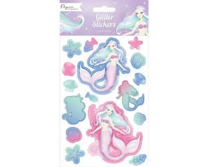 Mermaid Glitter Stickers - Clearance