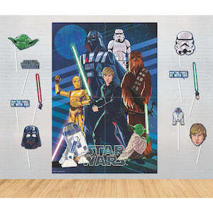 Wall Decorating Kits: Star Wars Photo Backdrop & Props