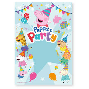 Wall Decorating Kits: Peppa Pig's Party Scene Setter Backdrop
