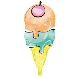 The Very Hungry Caterpillar Party: Ice Cream Supershape Foil Balloon