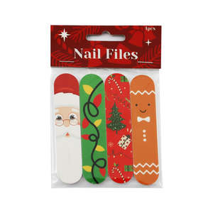 Christmas Crafts Activities: Christmas Nail Files - 4 Pkt