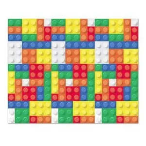 Lego Movie Party: Lego Blocks Backdrop Scene Setter Backdrop