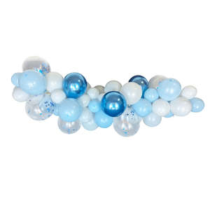 Blue Sparkle Value Balloon Garland Kit