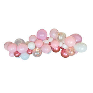 Organic Balloon Garlands Decor: Rose Pink Value Balloon Garland Kit