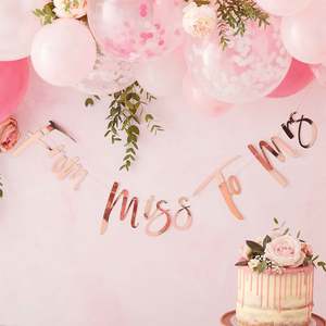 Hens Night: Ginger Ray Floral Hen Party Miss to Mrs Banner