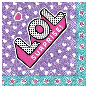 LOL Surprise Napkins - Beverage 16 Pkt