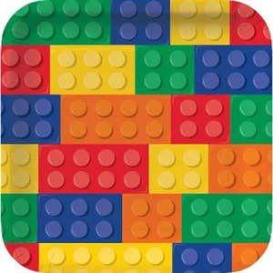 Lego Blocks Plates - Dinner 8 Pkt