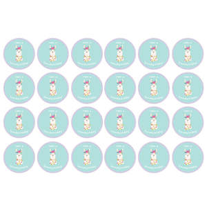 Llama Party: Llama Party Edible Icing Cupcake Images