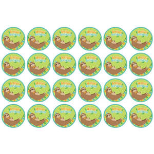 Sloth Party: Sloth Edible Icing Cupcake Images