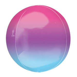 Lol Surprise Dolls Party: Ombre Purple Blue Orbz Foil Balloon