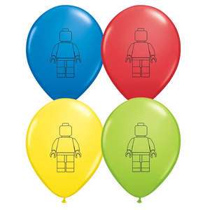 Lego Movie Party: Lego Man Balloons - 8 Pkt