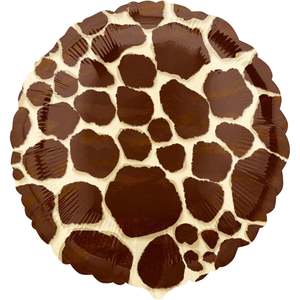 Qualatex Balloons: Giraffe Print Foil Balloon