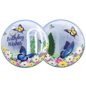 Qualatex Balloons: Birthday Wishes Bubble Balloon