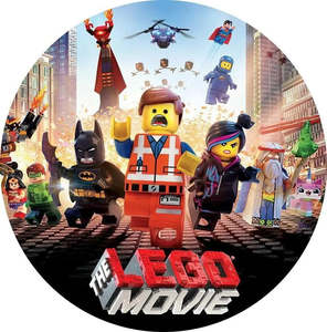 The Lego Movie Edible Icing Cake Image