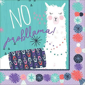 Llama Fun Napkins - Lunch 16 Pkt