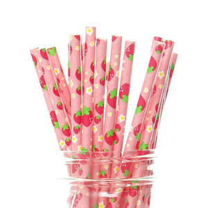 The Very Hungry Caterpillar Party: Strawberry Straws - 25 Pkt