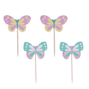 PME Butterfly Cupcake Toppers - 24 Pkt