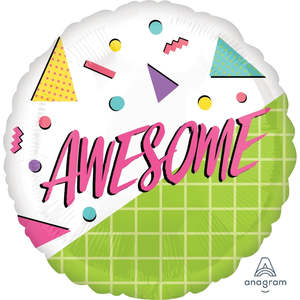 80s Party: Awesome 80's Foil Balloon