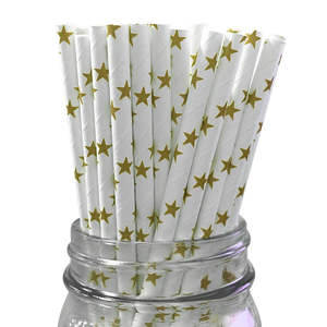 Gold Star Straws - 25 Pkt