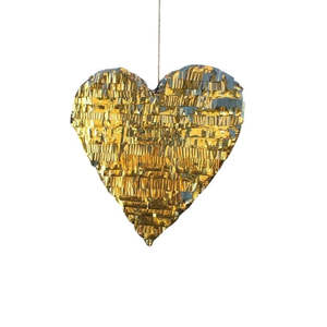 Gold: Sundays Gold Heart Pinata