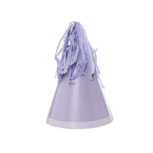Hats Horns Masks: Five Star Pastel Lilac Party Hats - 10 Pkt