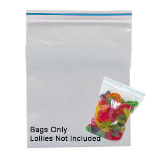 Hard: Zip Lock Lollie Bags 100 X 130mm