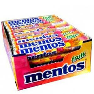 Mints: Mentos Rolls Fruit 37.5g