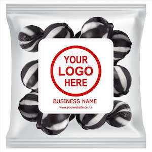 Promo Lollies: Promo Black Balls Mini Bags