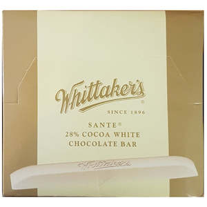 Chocolate Bars: Whittakers Long Sante White Wrapped 25g