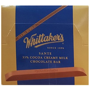 Chocolate Bars: Whittakers Long Sante Milk Wrapped 25g
