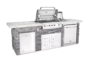 Bullbbq Outdoor Kitchens: Bull Premier Q Rock Kitchen