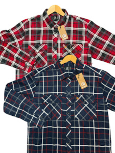 Shirts: Swanndri Shirt Full Button Front Placket