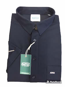 Aertex Cotton Blend Navy 83425