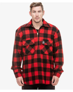 Swanndri: Swanndri Ranger Bush Shirt Red/Black