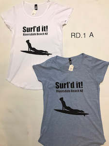 Tee Shirts: Coastal Women’s Surf’d It Riversdale Beach Tee Shirt