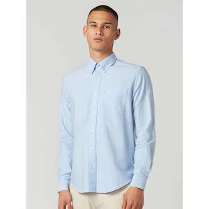 Business Shirts: Ben Sherman Shirt Oxford Blue