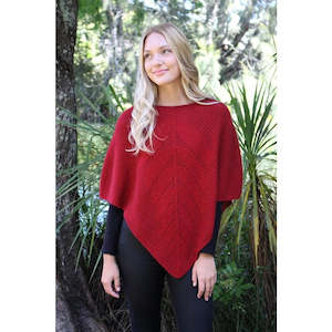 Possum Marino: Lothlorian Women’s Possum Merino Lace Poncho