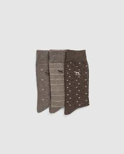 Mens Accessories: Rodd & Gunn | Seacliff Multi Sock 3 Pack