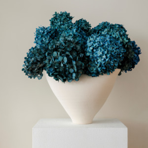 Preserved Hydrangeas: MEDIUM Deep Blue Juliana - Preserved Hydrangea STEM