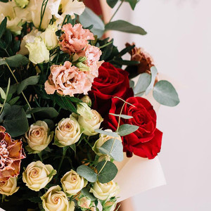 Products: Florist pick reds, pinks, cream