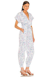 Casual: ROCOCO SAND Lada Jumpsuit - Blue Print SzS