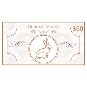Bunnies Gift Cards: Bunnies Gift Card $50