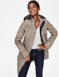 Jackets Coats: BODEN Suki Rainy Day Waterproof Coat - Leopard Print Sz18