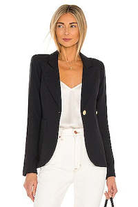 SMYTHE Duchess Wool Blazer - Black US6 NZ10