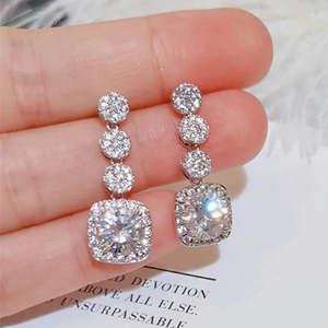 BEAUTIFUL EARTH Cubic Zirconia Drop Earrings