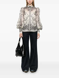 Blouses: ZIMMERMANN Crush Shirt - Sz3 NZL