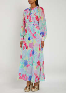 RIXO Aero Dress - Abstract Tulip Sz10