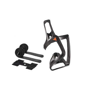 Accessories Bottles Cages: Granite Aux Carbon Cage & Strap Kit